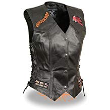 Chaleco de cuero de mujer