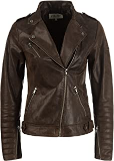 Cazadora de piel mujer