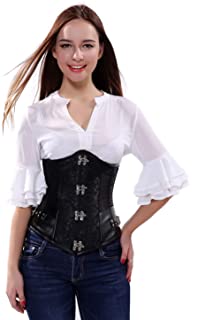 Corsé de cuero deshuesado