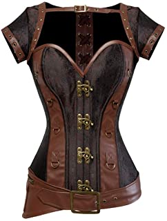 Corsé de piel steampunk halloween