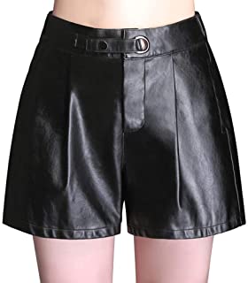 Pantalon de cuero pierna ancha