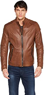 Campera de cuero hombre