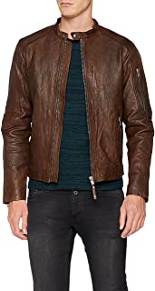 Chaqueton cuero hombre