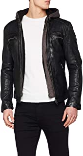 Cazadora de piel para hombre